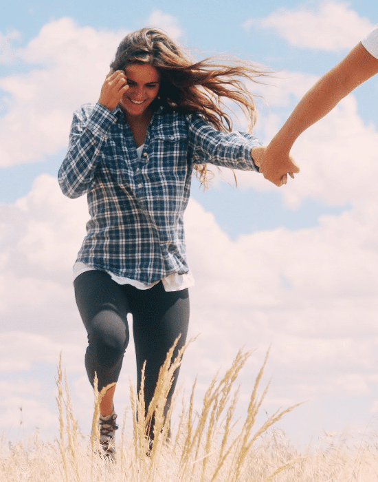 Girl running